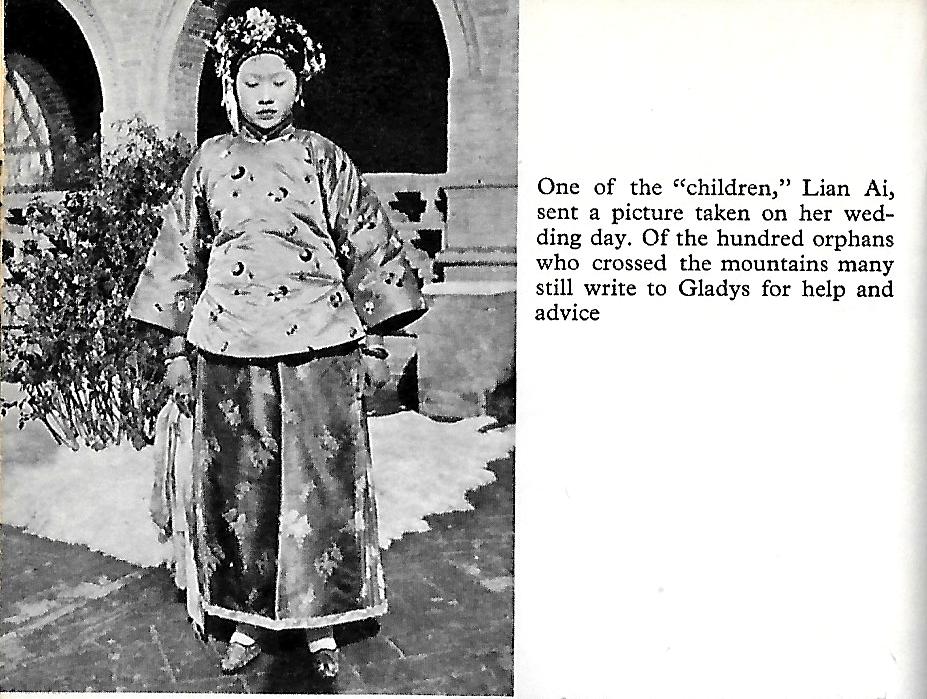 Gladys Aylward took Lian Ai across the mountains - this picture is from her wedding day