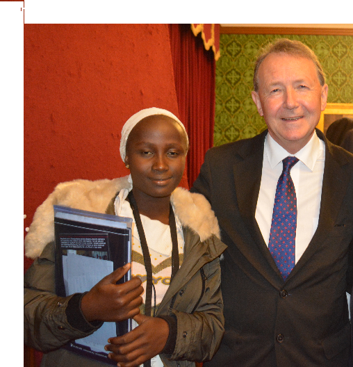 With Victoria Yohanna - who escaped from Boko Haram - at the launch of 