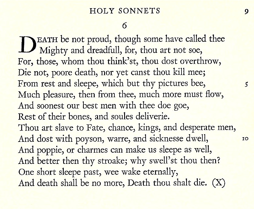 John Donne Sonnet 6